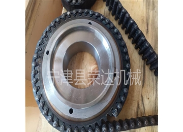 榮達機械無聲齒形鏈條CL08-34.5N節(jié)距12.7內導23片及配套定制鏈輪