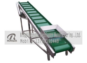 帶槽的皮帶輸送機(jī)，輸送平穩(wěn)，安全可靠